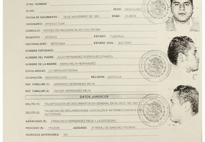 Tlaxcala El flamante presidente municipal de #Apizaco estuvo en el cereso., Por falsificación de documentos.