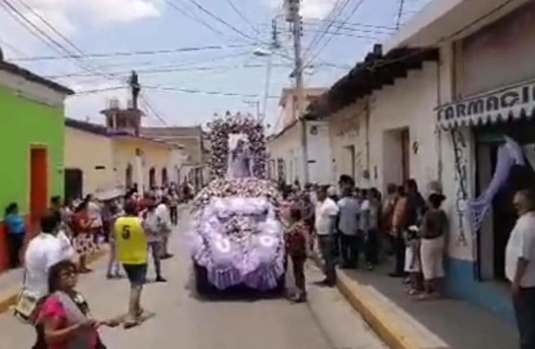 Festejan a la Virgen de la Natividad en Tixtla, no respetaron las medidas sanitarias.