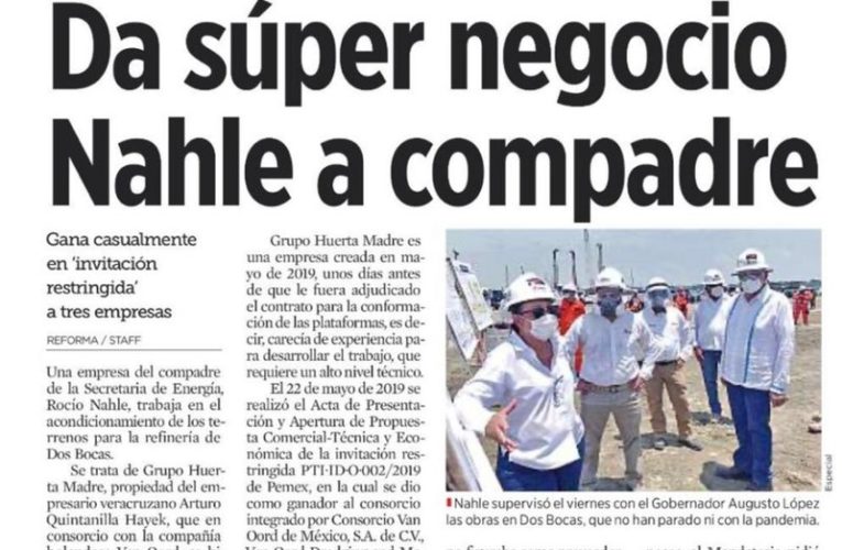 Se destapa la cloaca de la secretaria de energia Rocio Nahle.