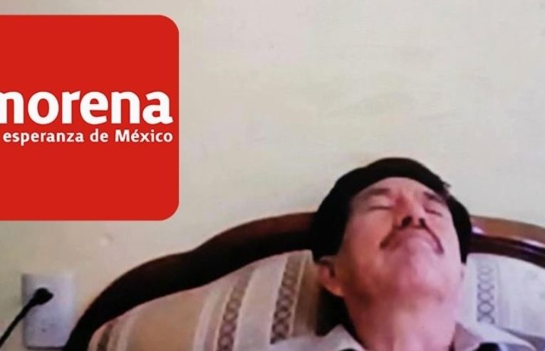 Se vuelve a dormir durante la sesión virtual diputado de morena.