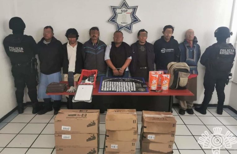 Cayó banda de presuntos narcotraficantes y ladrones en Puebla.