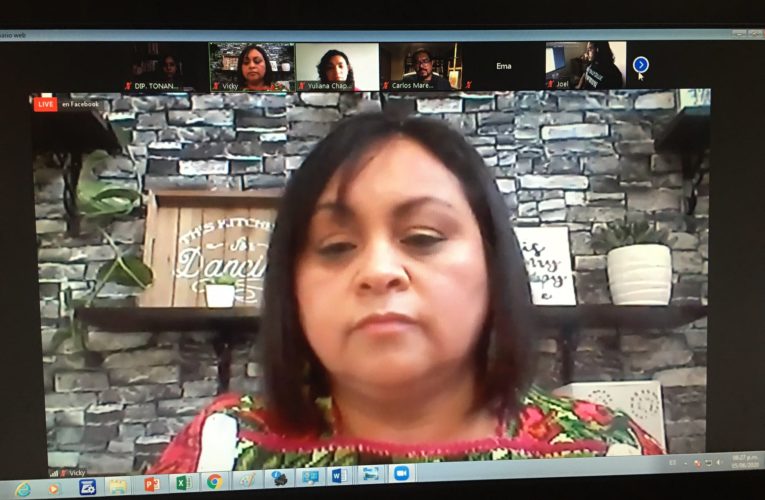 La diputada #TonantzinFernández en contacto directo con organización mujeres sin fronteras.