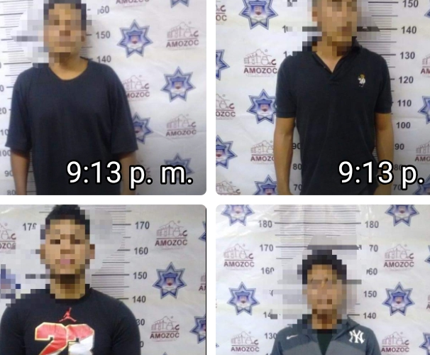 Los detienen por posesión de armas de fuego en Amozoc.