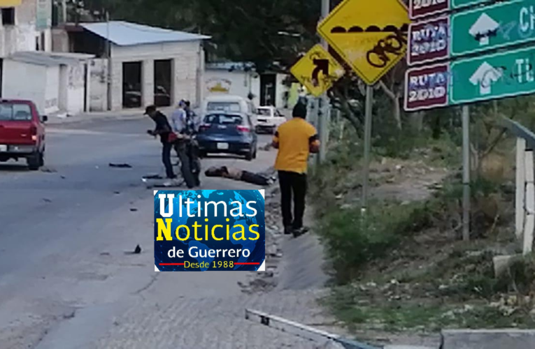 Horrible muerte de motociclista en Chilpancingo.