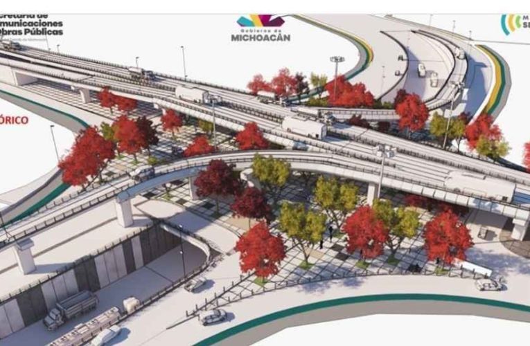 El crucero de la salida a Mil Cumbres, en Morelia; costará 422.98 millones de pesos.