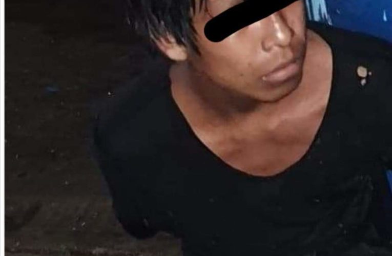 Capturan a presunto ladrón en Juchitán.