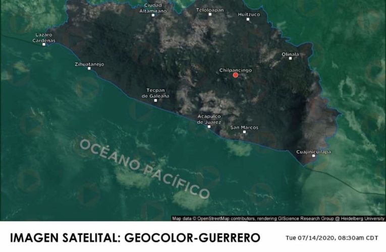 SISTEMAS METEOROLÓGICOS EN EL PAÍS QUE AFECTAN AL ESTADO DE GUERRERO, ESTE 14 DE JULIO DE 2020