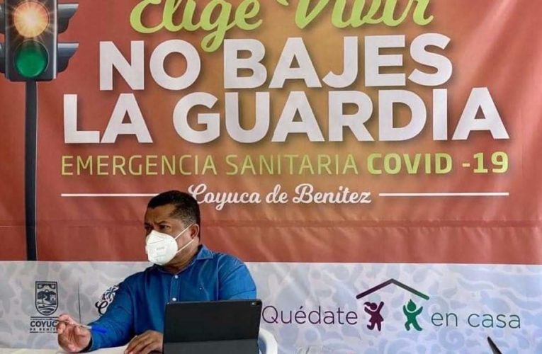 PIDE EDIL DE COYUCA DE BENÍTEZ, DE LOS SANTOS NO RELAJARSE ANTE LA PANDEMIA.
