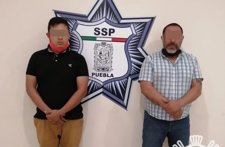 Capturan a dos presuntos asaltantes en Cholula.