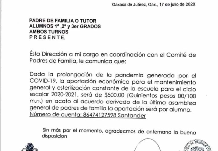 Denuncian abusos de padres de familia de escuela secundaria técnica en #Oaxaca.
