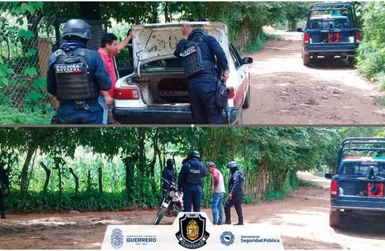 INSTALA LA SSP GUERRERO VIGILANCIA POLICIAL EN XOCHISTLAHUACA