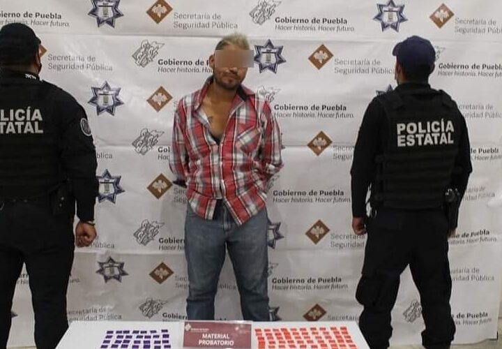 Cayó presunto narcomenudista de Tepeaca.