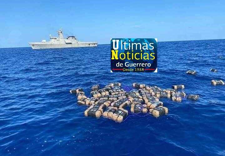 DECOMISAN 2 TONELADAS DE COCAINA Y COMBUSTIBLE FRENTE A LA COSTA DE ACAPULCO.