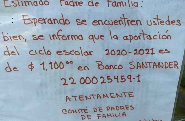 Exigen el secretario de educación Melitón Lozano; frenar la voracidad del comité de padres de familia del CEDAT por inscripciones arbitrarias.