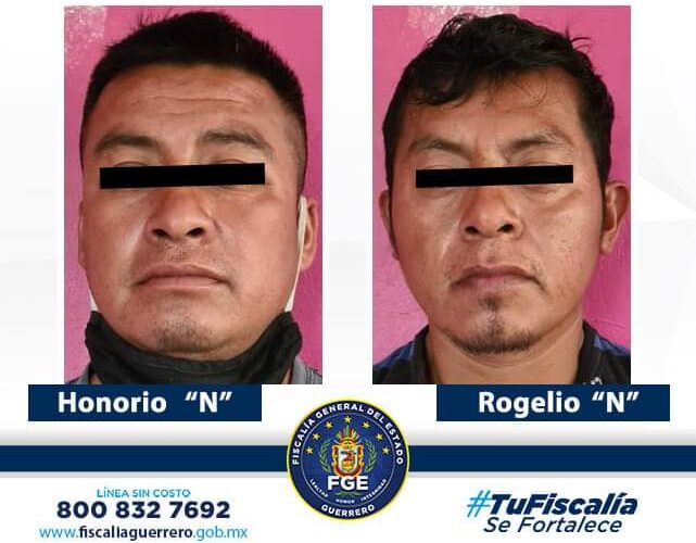 Fiscalía de Guerrero obtiene vinculación en contra de Rogelio “N” y Honorio “N”, por delito de homicidio en Malinaltepec, región Montaña.
