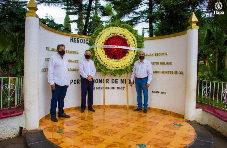PICHARDO GARCÍA, ENCABEZÓ LA CONMEMORACIÓN DEL 173 ANIVERSARIO DE LA GESTA HEROICA DE LOS NIÑOS HÉROES EN TLAPA.