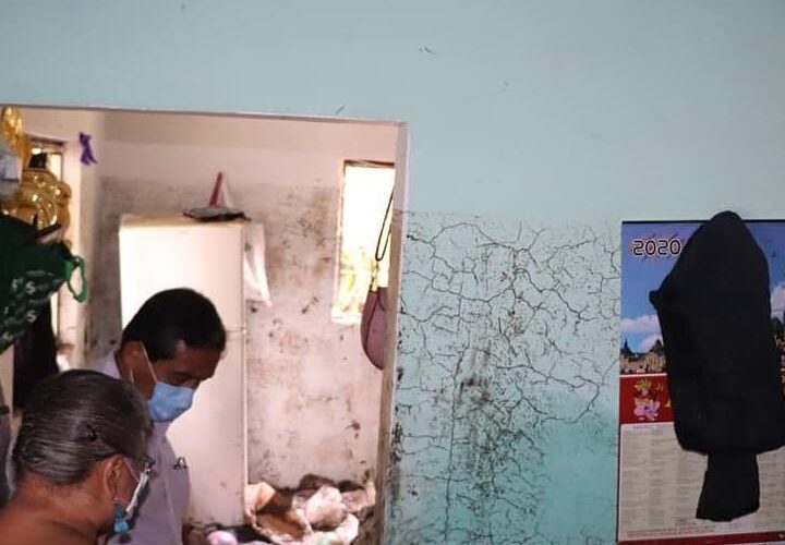 44 viviendas afectadas por lluvias en Izúcar de Matamoros.