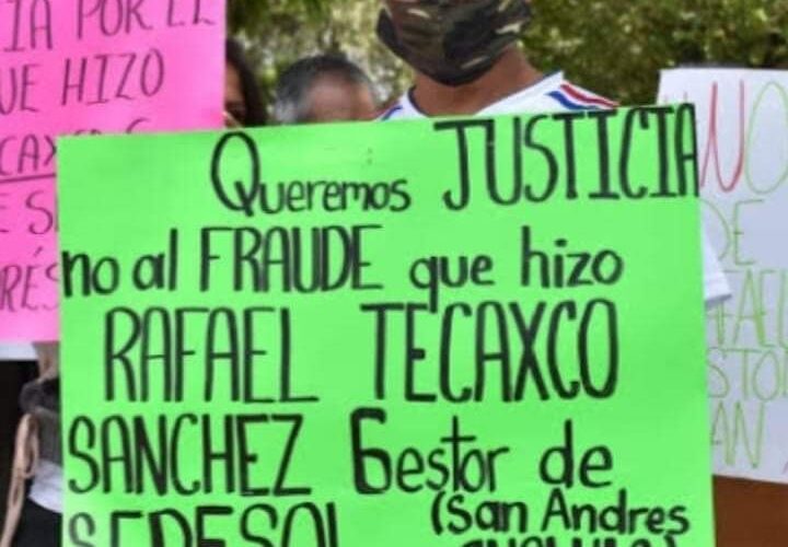 Inhabilitado por 5 años Rafael Tecaxco por defraudar a vecinos sanandreseños