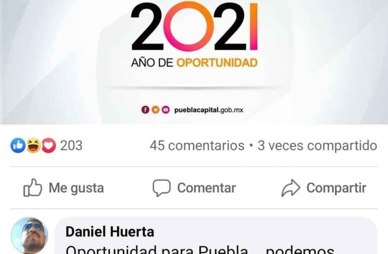 Tunden y rechazan a la alcaldesa de Puebla, Claudia Rivera en redes sociales.