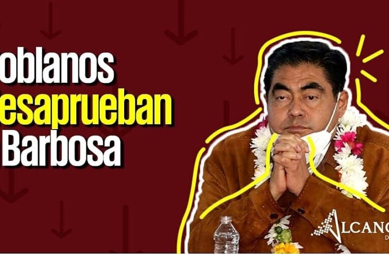 Desaprueban poblanos el desempeño de Miguel Barbosa, señala estudio.