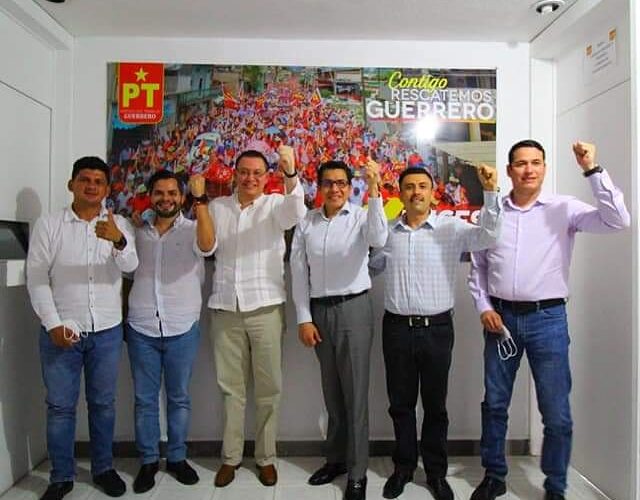 Reuniones operativas sostiene el comisionado del PT en Guerrero; Victoriano Wences Real.