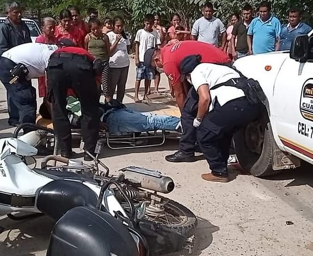 Atropellan a motociclista de Banco Azteca en Yoloxóchitl, Costa Chica.