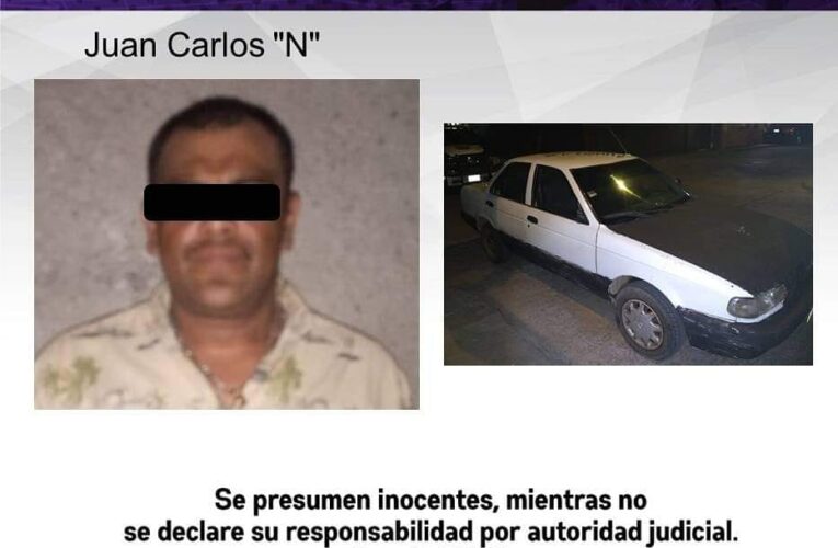 DETIENE LA POLICÍA DE MORELOS A UN HOMBRE CON AUTO ROBADO.