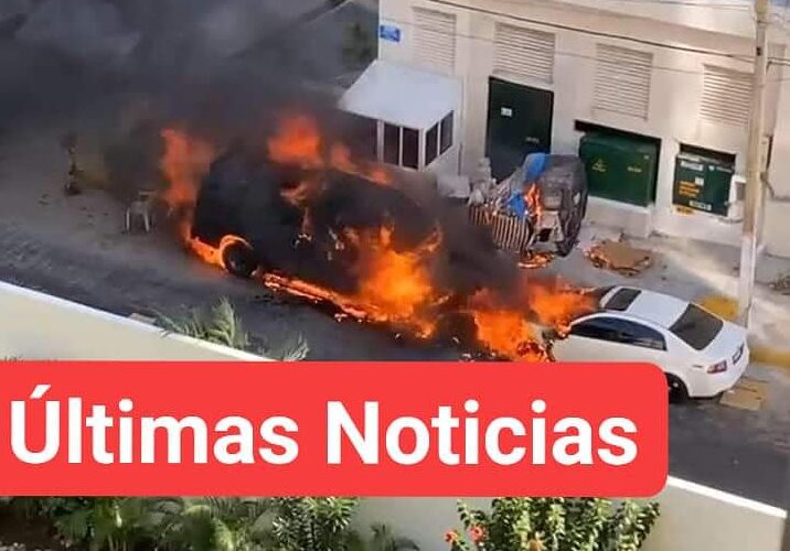 DELINCUENTES ARMADOS INCENDIAN AUTOS DE TURISTAS EN COSTA AZUL.