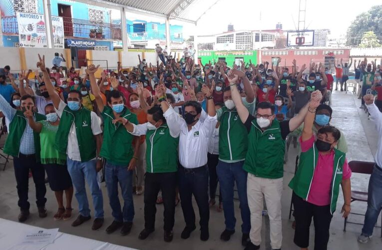TOMA DE PROTESTA A COORDINADORES MUNICIPALES DEL VERDE ECOLOGISTA DE MÉXICO.