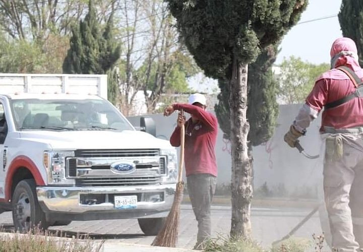 Realiza el Ayuntamiento de San Andrés Cholula; jornada de limpieza en San Rafael Comac.