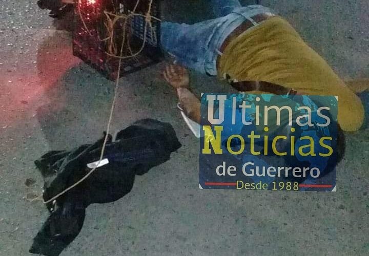 Derrapa motociclista en Chilpancingo viajaba en estado de ebriedad.