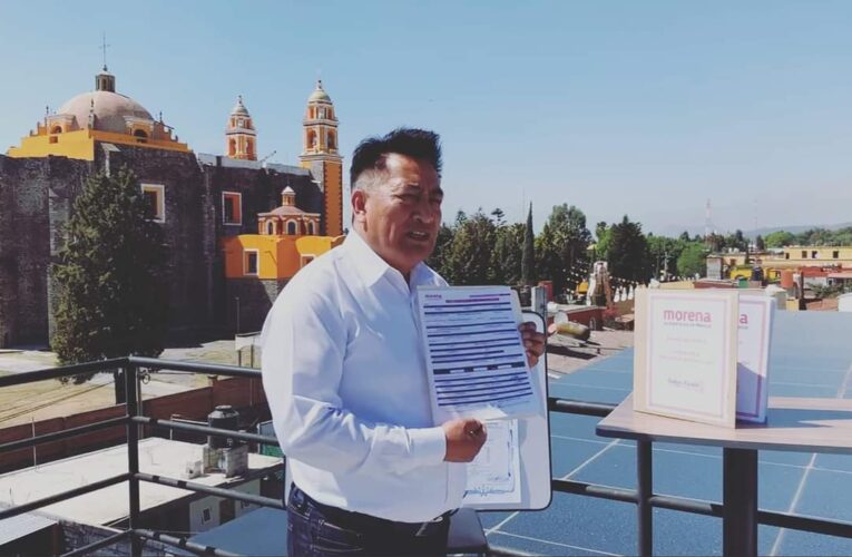 Se registra Adán Xicale ante Morena para buscar la candidatura a presidente municipal en San Andrés