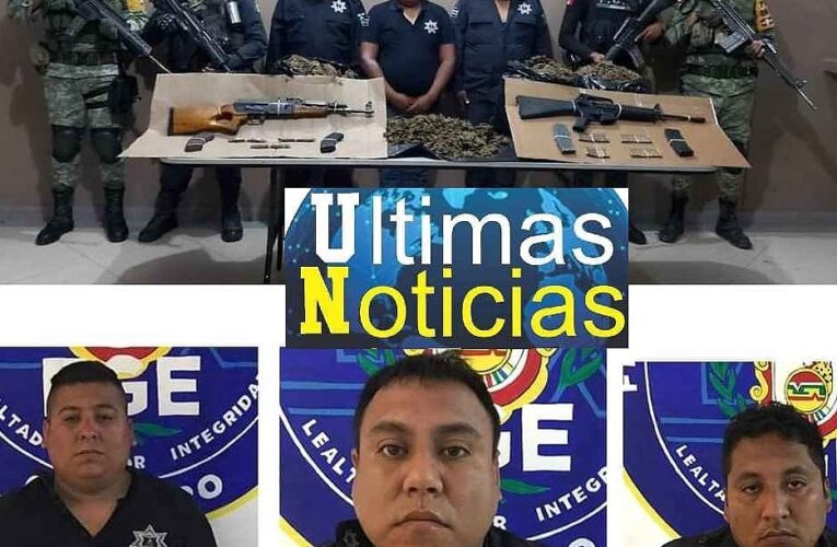 Capturan a narco policías del ayuntamiento de tepecoacuilco incluido el alcalde Ignacio Ocampo.