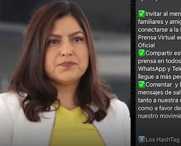 Realiza acarreos digitales de burócratas la alcaldesa de Puebla, la morenista Claudia Rivera.