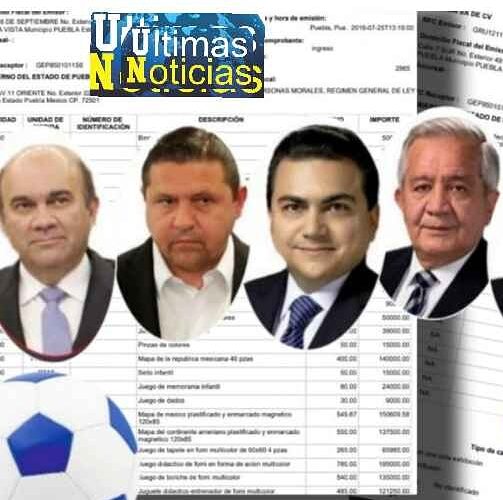 Lavó el gobierno de Moreno Valle y Antonio Gali más de 26 mdp en la compra de material escolar.