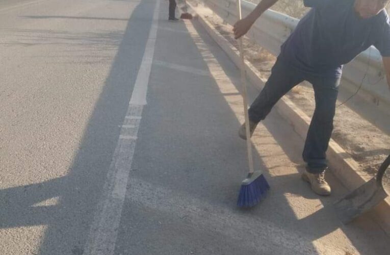 Trabajos de limpieza de realiza el Ayuntamiento municipal de Tlapa.