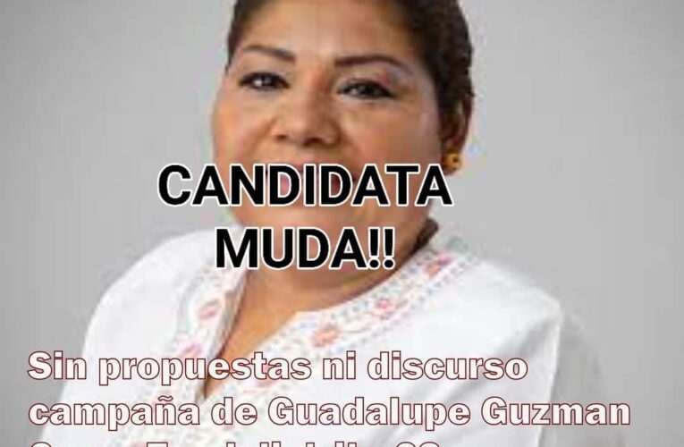 SIN DISCURSO Y NADA QUE PROPONER LA IMPUESTA CANDIDATA DE ATLIXTAC A LA DIPUTACION DEL PRI-PRD.
