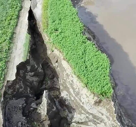 NUEVAS GRIETAS EN EL SOCAVÓN DE PUEBLA; EXISTE ALARMA!!!