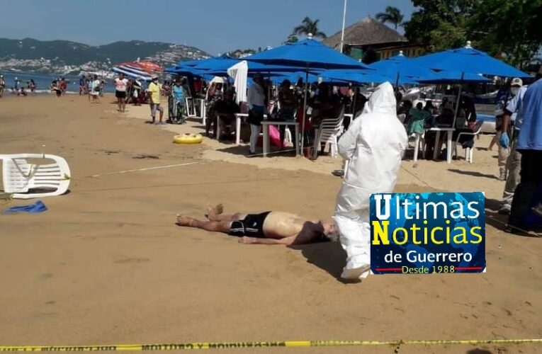 Muere ahogado un turista en playa de Acapulco.