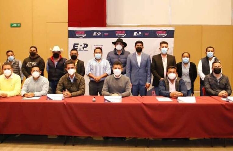 EDUARDO RIVERA PÉREZ PROMUEVE TRABAJO CONJUNTO CON SUS HOMÓLOGOS DEL PRD PUEBLA.