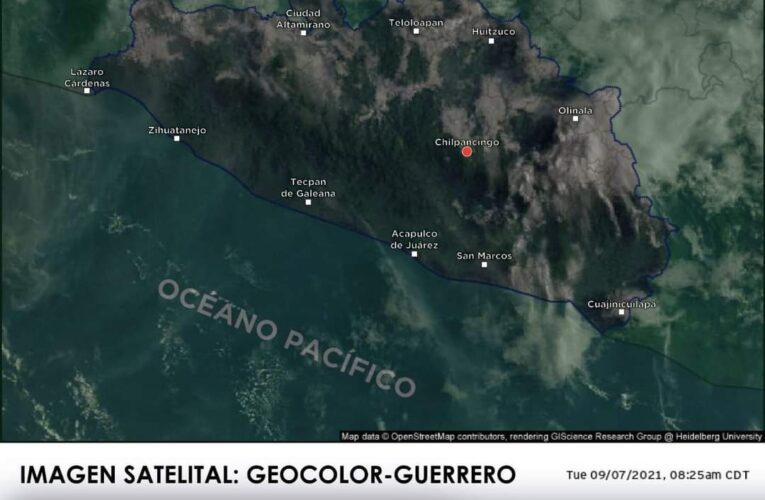 SISTEMAS METEOROLÓGICOS EN EL PAÍS QUE AFECTAN AL ESTADO DE GUERRERO, ESTE 07 DE SEPTIEMBRE DE 2021