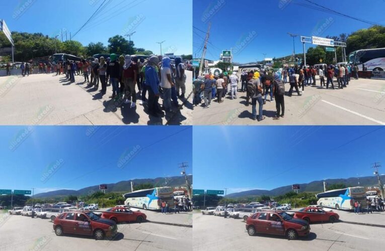 Bloquean normalistas de Ayotzinapa la Autopista del Sol.