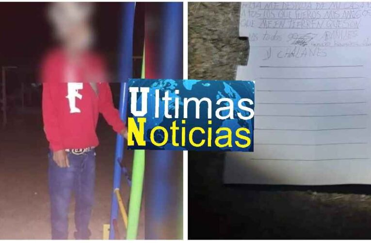 Se ahorco  en Teloloapan. Pide perdón a Dios en carta póstuma.