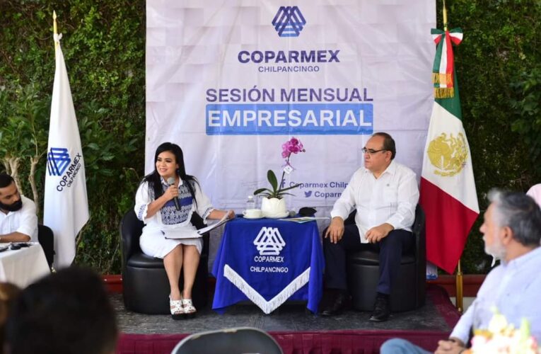 La gobernabilidad se genera a partir del desarrollo económico, señala alcaldesa ante COPARMEX Chilpancingo