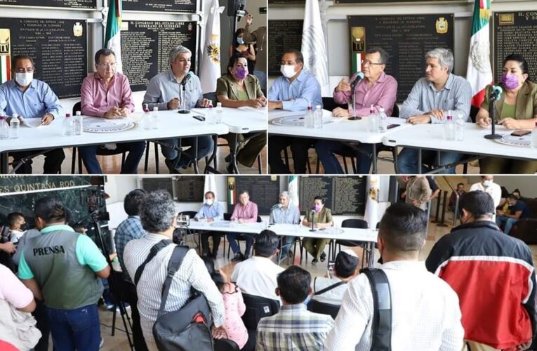 Conferencia de prensa del congreso local, para dar a conocer la consulta a los Pueblos y Comunidades Indígenas y Afromexicanos,