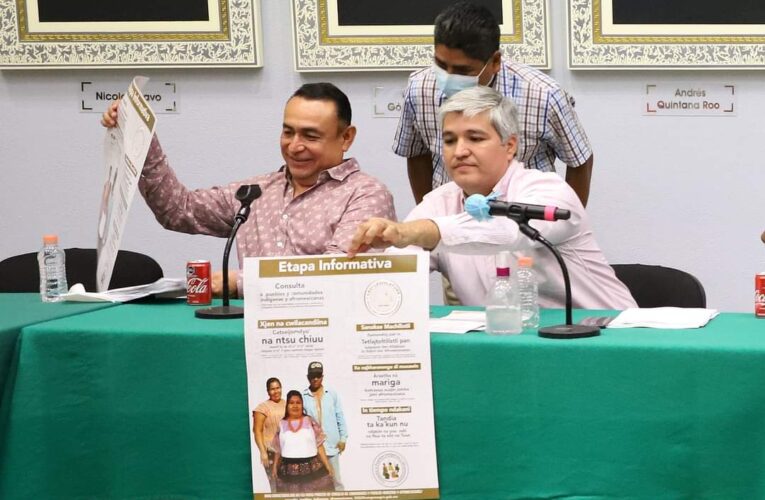 Atiende el congreso local a representantes del consejo comunitario de Ayutla de Los libres.