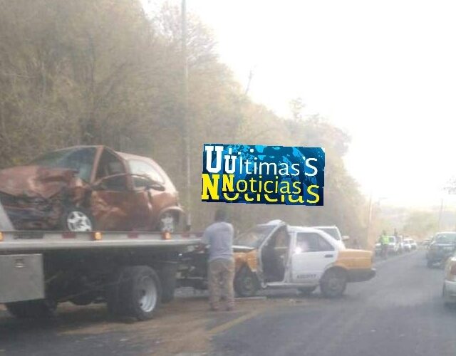 2 heridos durante un accidente sobre la carretera federal México-Acapulco.