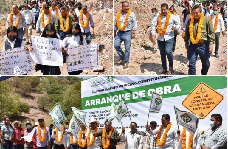 INICIA EL GOBIERNO MUNICIPAL DE TLAPA OBRA PÚBLICA EN CHIEPETEPEC