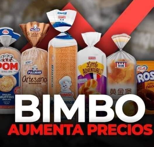 Bimbo aumenta sus precios, en todos sus productos.