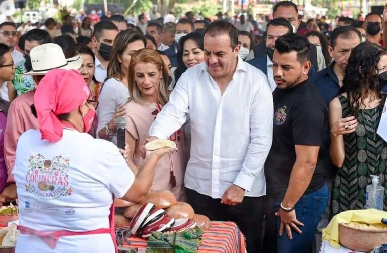 INAUGURA CUAUHTÉMOC BLANCO CUARTO FESTIVAL DE COCINERAS TRADICIONALES EN MORELOS